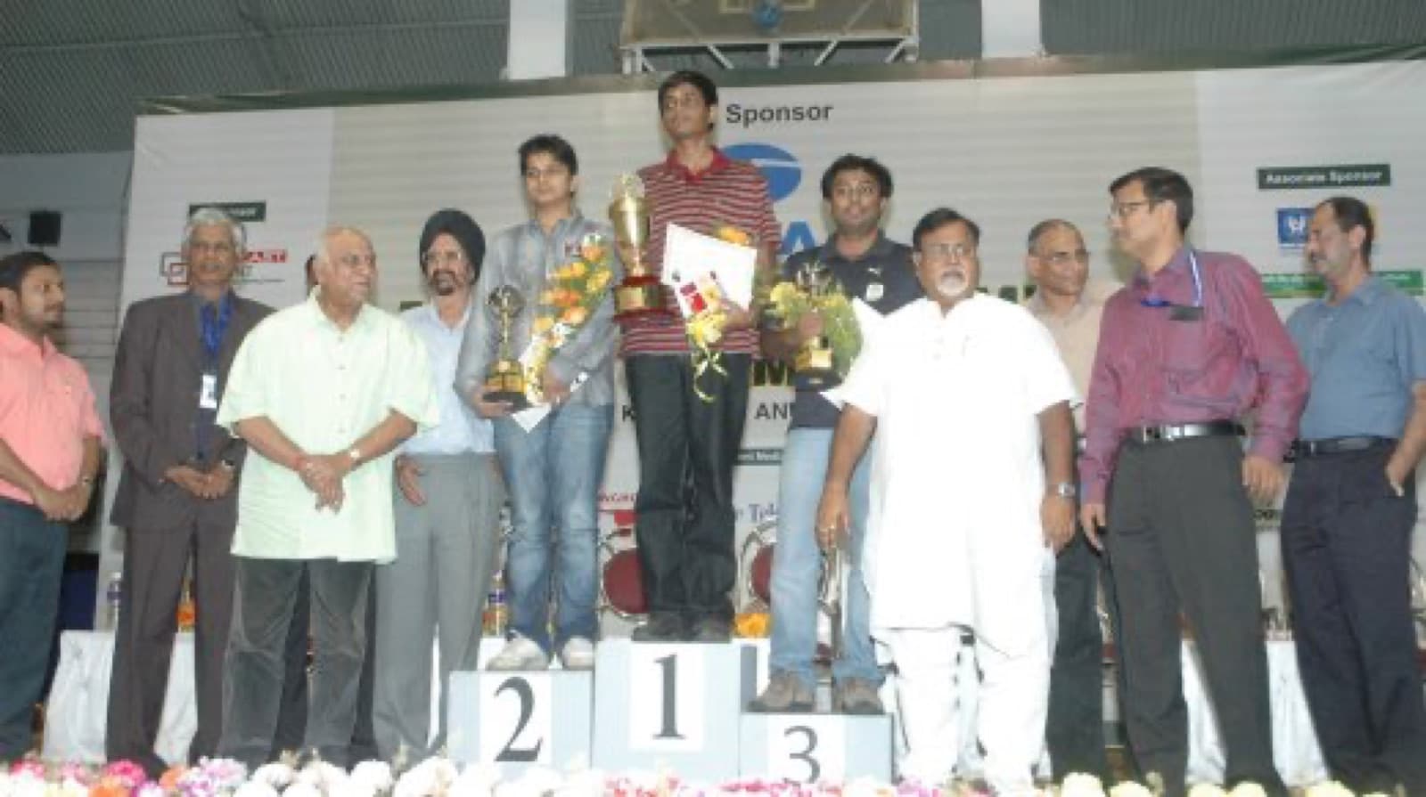National A 2012 podium ceremony