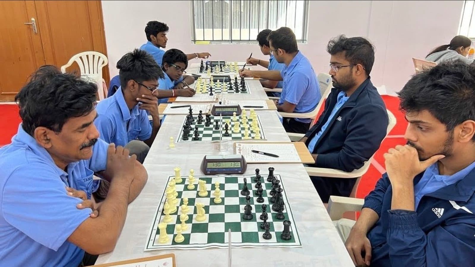 GM Akash Ganesan playing for Tamil Nadu in 2023